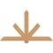 Ekena Millwork Kennewick Timber Gable Bracket, Western Red Cedar, 72"W x 42"H x 3 1/2"D x 5 1/2"F, 14/12 Pitch GBW072X42X0406KEN00SWR - alternate 1